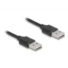 Cavo a spirale DeLOCK EASY-USB 2.0 Type-A maschio su Type-A maschio 0,5 m fino a 0,8 m nero