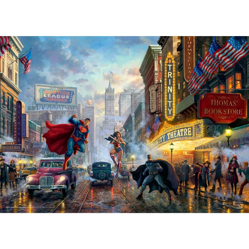 Puzzle Schmidt Spiele Batman, Superman e Wonder Woman 1000 pezzi