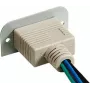 Kindermann Konnect 50 alu - VGA (HD15) 90° - Faceplate modulare Snap-In