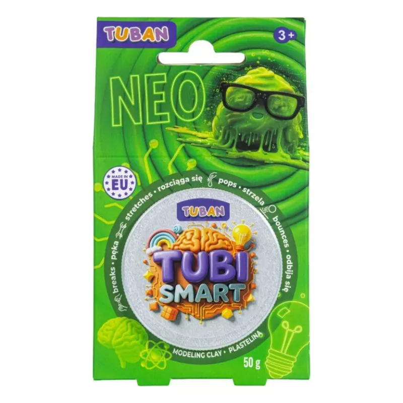 Pasta modellabile TUBAN TUBI SMART NEO, verde, 50 g – pasta modellabile per bambini