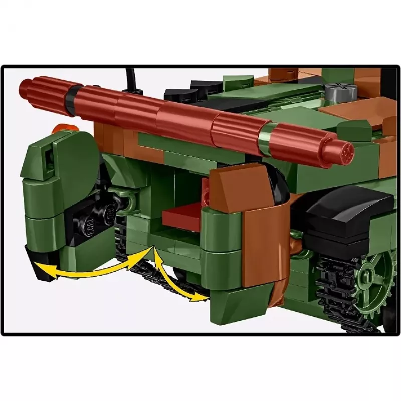 Set di mattoncini Cobi Armed Forces BWP-1 2630 — set modello del veicolo da combattimento anfibio polacco-ucraino