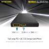 Powerbank portatile Nitecore NB10000 — 10000 mAh, USB‑A + USB‑C, uscita totale 38 W, grigio