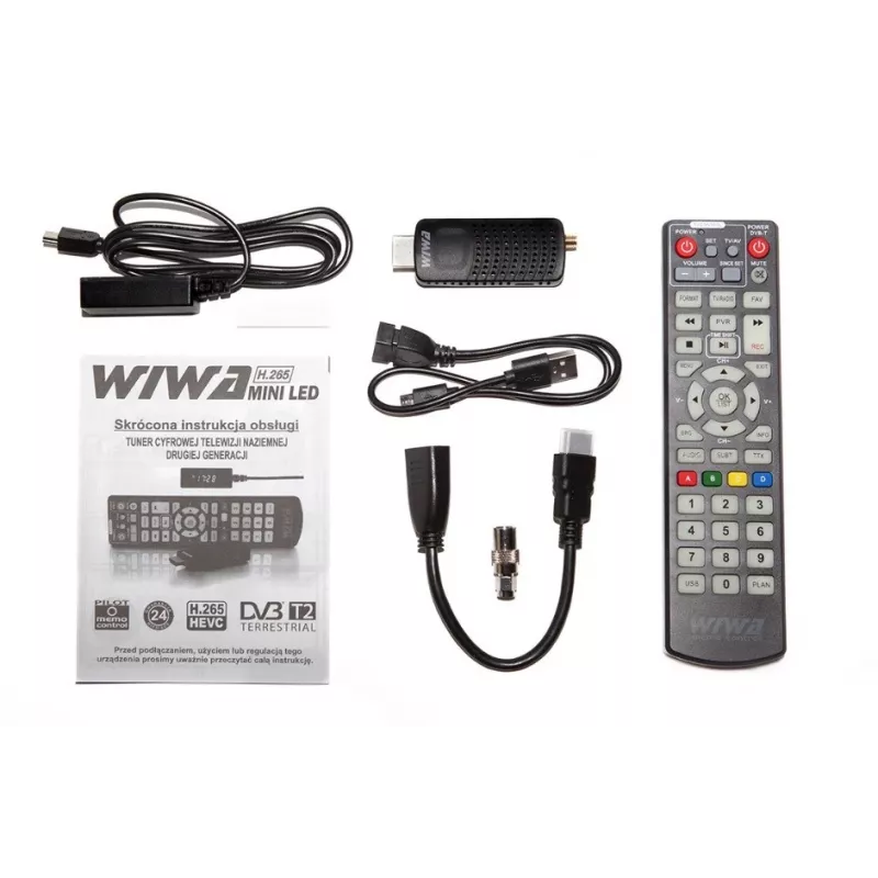 Decoder Tuner TV Wiwaj DVB-T2 Hevec Mini LED