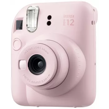 Fotocamera istantanea Fujifilm Instax Mini 12 rosa — immagine 86×54 mm, pellicola 62×46 mm, lunghezza focale 60 mm
