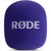 Copertura per microfono (viola) per Rode Interview GO Lavalier-Kit – accessorio filtro pop/antivento
