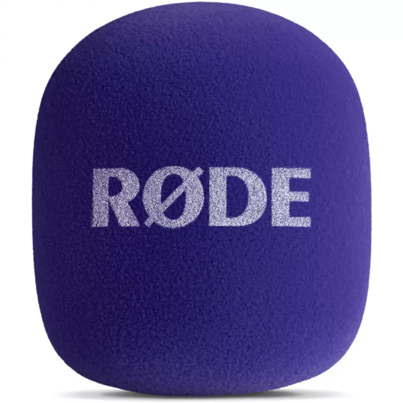 Copertura per microfono (viola) per Rode Interview GO Lavalier-Kit – accessorio filtro pop/antivento