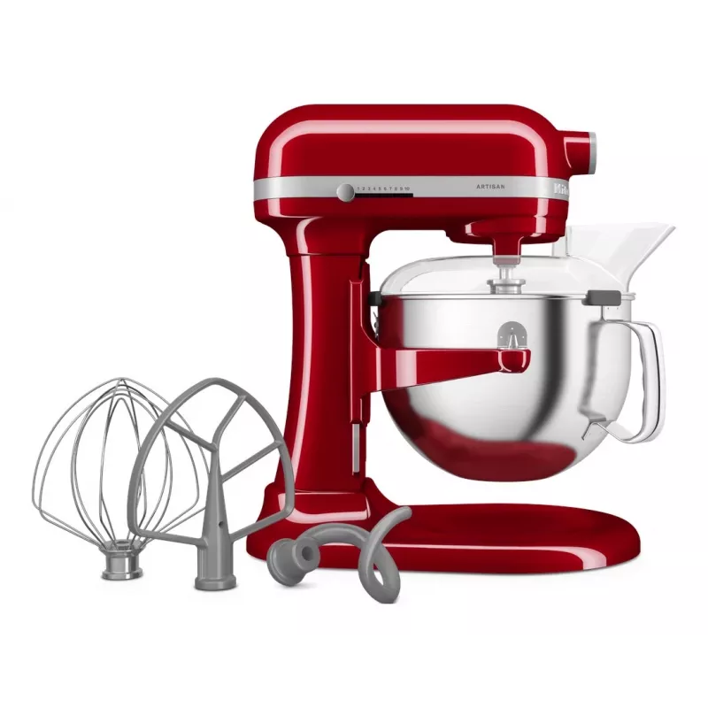 KitchenAid 5KSM60SPXEER Robot da cucina 375 W grigio, rosso, acciaio inox