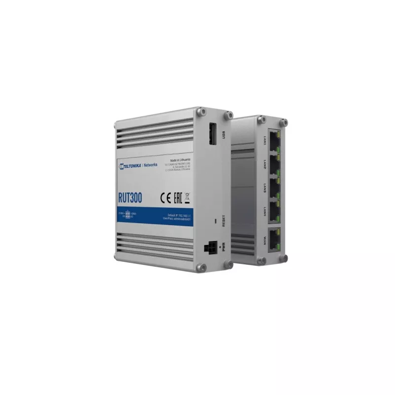 TELTONIKA RUT300 router industriale cablato 5X RJ45 100 MB/s