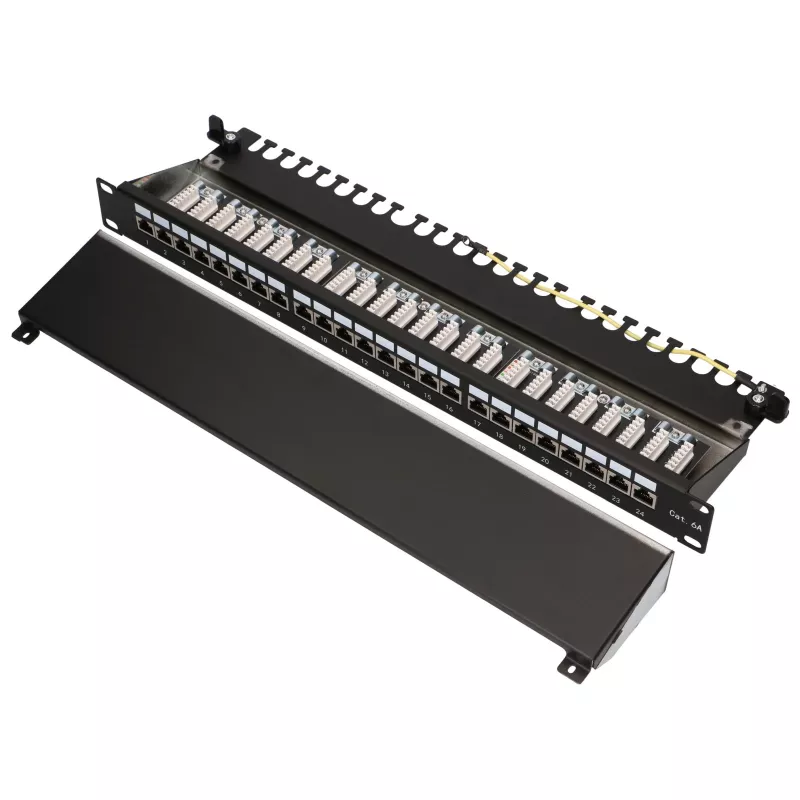 Patch panel - Extralink CAT6A STP, 24 porte
