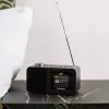 Lenco CR-625BK radiosveglia DAB+/FM con Bluetooth e ricarica wireless, nero