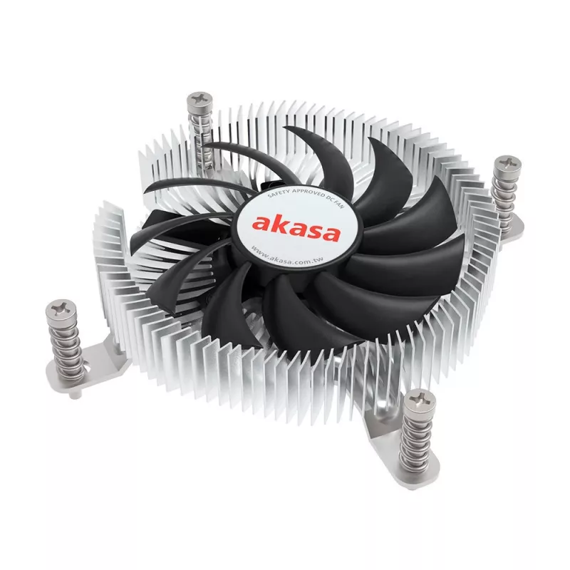 Dissipatore ibrido Akasa Intel LGA1700 7,5 cm alluminio nero