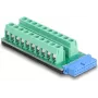 Adattatore cavo DELOCK 67191 — header USB 19 poli su morsettiera 20 poli, nero/verde