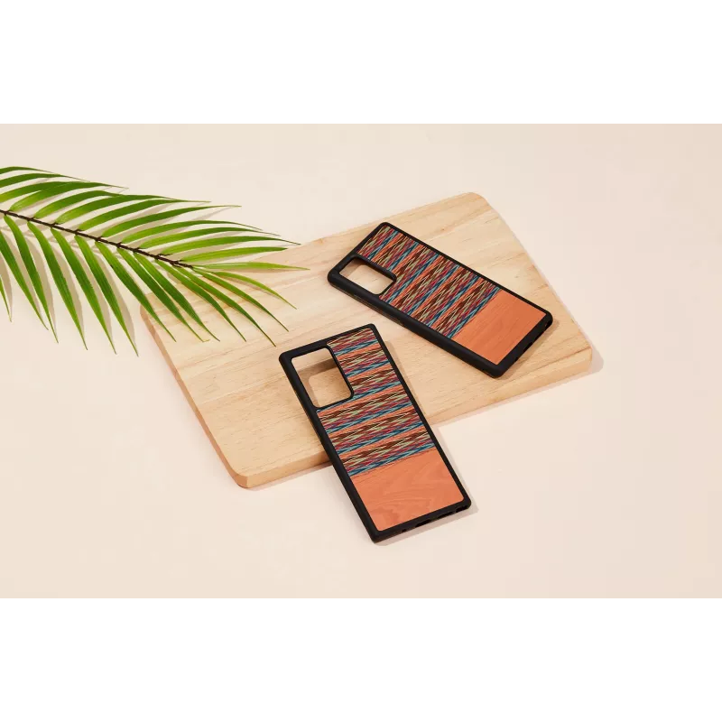 Custodia per smartphone man and wood Galaxy Note 20 Ultra marrone a quadri nero