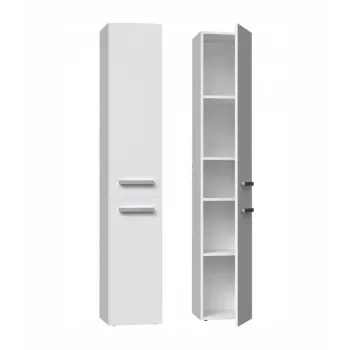 Armadietto bagno Top e shop NEL II BIEL — freestanding, 5 ripiani, 310×300×1740 mm, bianco