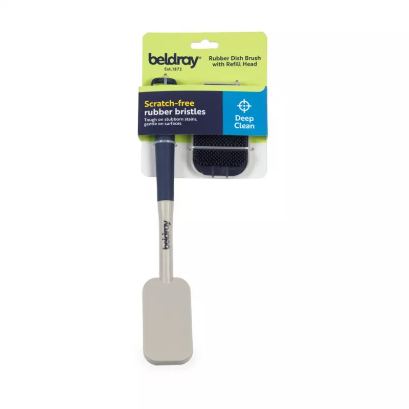 Spazzola per piatti Beldray LA032814FEU7 Deep Clean Gomma, setole in gomma, manico ergonomico