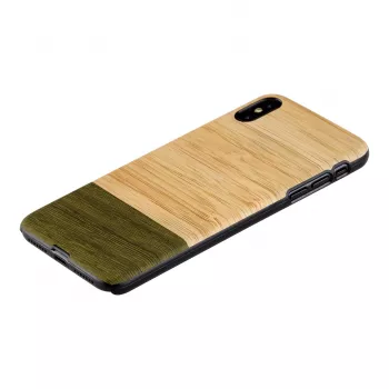 Custodia per smartphone man and wood per iPhone X/XS — foresta di bambù nero