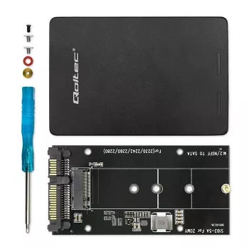 Adattatore per disco M.2 SSD | SATA NGFF a SATA III | 2TB | Super speed 6Gb/s | nero