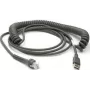 Datalogic cavo USB cavo USB, Type-A, a spirale, 3,6m (CAB-467)