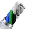 Cavo USB-C a Lightning Baseus Cafule 1 m, 20 W, custodia in zinco, bianco
