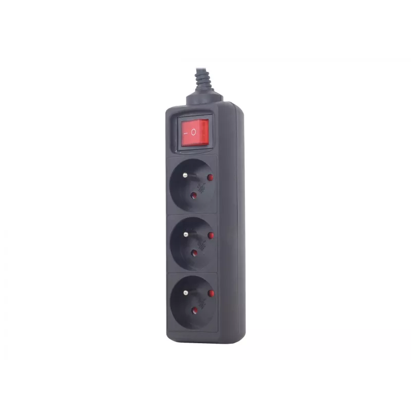 Protezione da sovratensione Gembird EG-PSU3F-01 nero 3 prese AC 230 V 0,6 m