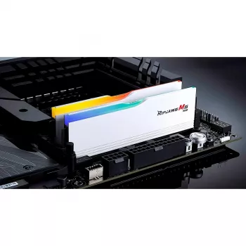 DIMM 48 GB DDR5-5200 (2x 24 GB) kit dual, memoria bianco, F5-5200J4040A24GX2-RM5RW, Ripjaws M5, INTEL XMP