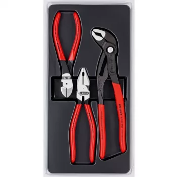 Knipex set di pinze Power-Pack, 3 pezzi, lucidate, plastica