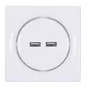 Fibaro Walli N presa 2x USB bianco