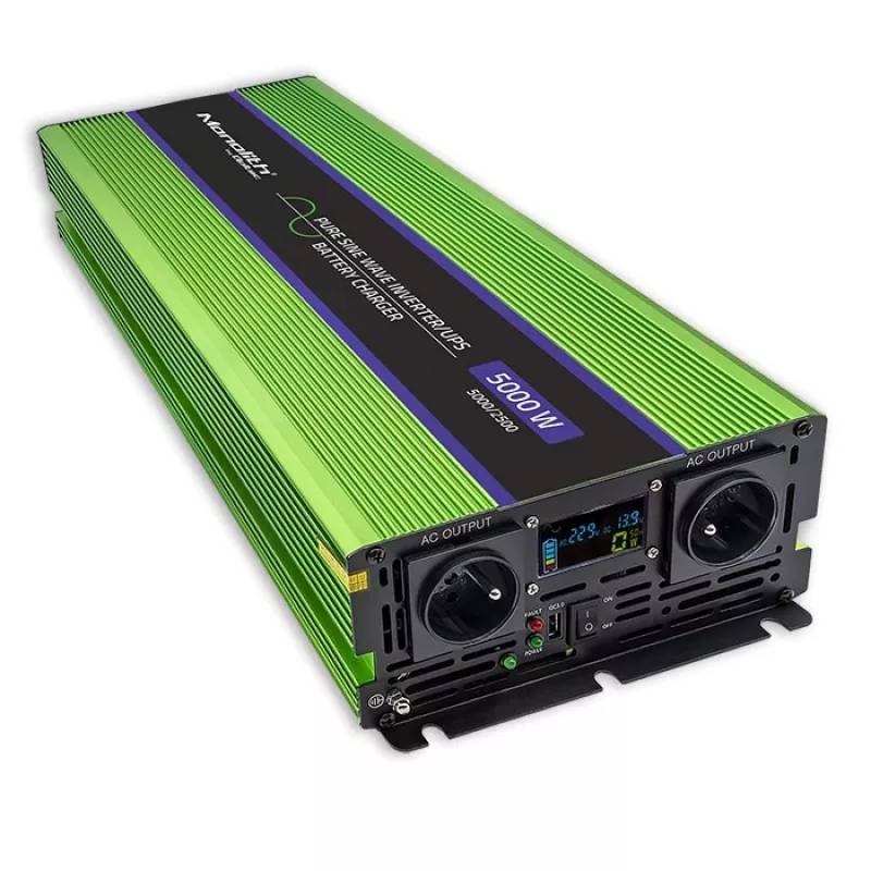 Alimentatore/inverter per auto Qoltec Monolith 5000 W verde