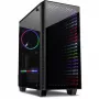 Case INTER-TECH X-608 INFINITY MICRO, microATX, RGB, pannello frontale e laterale in vetro temperato, senza alimentatore