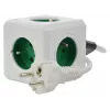 Allocacoc PowerCube Extended tipo E ciabatta 1,5 m 5 prese AC per interni verde