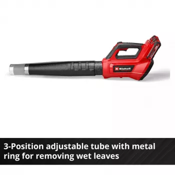 Soffiatore per foglie a batteria professionale GP-LB 36/230 Li E BL-Solo, 36 Volt (2x18 V) (rosso/nero, senza batteria e caricabatterie)