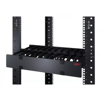 APC NetShelter gestione cavi, passacavi orizzontale, 1U, un lato con coperchio, nero, 482,6 x 44,45 x 165,1 mm