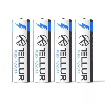 Batteria Tellur Flexi Power AA LR6 1,5 V set da 4 pezzi