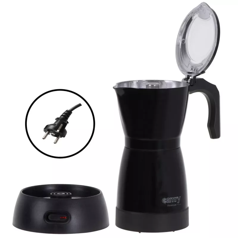 Caffettiera moka elettrica Camry CR 4415b 0,5 L, 480 W, nero