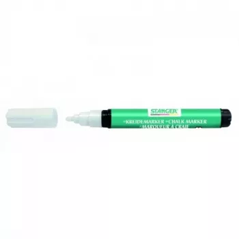 Marker a gesso Stanger 620000-1, bianco, punta a scalpello 3–5 mm