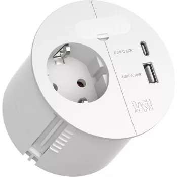 Ciabatta Bachmann Loop 938.303 con 1x presa CEE7/3 e 1x USB A/C 22W