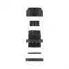 Passacavo DeLOCK 60385 nero plastica 2 pz.