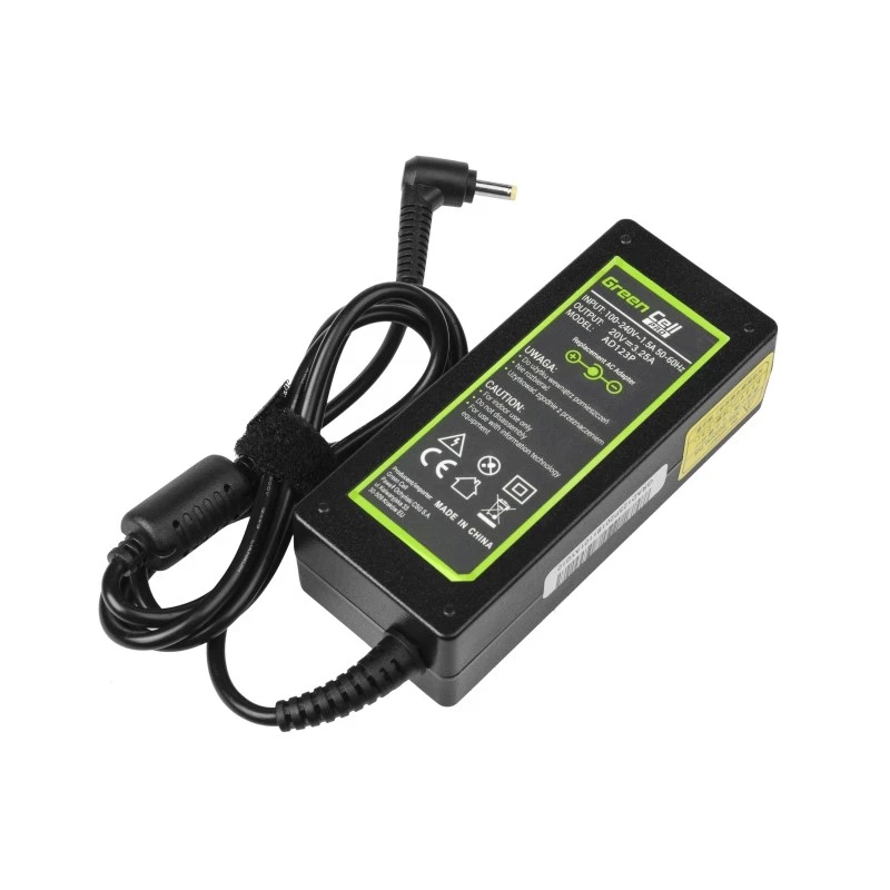 Alimentatore Green Cell AD123P 65 W 20 V 3,25 A per Lenovo, da interno, nero, cavo 2 m