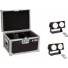 Set luci LED EUROLITE CBB-2 COB WW 2x con case – 2 fari COB bianco caldo, custodia da trasporto