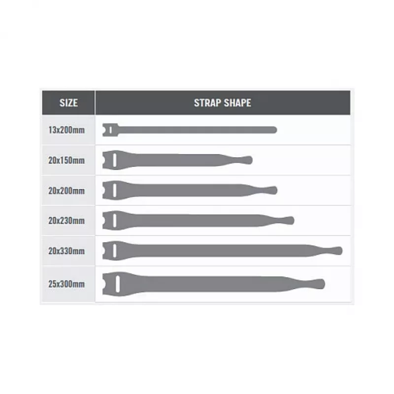 Fascetta riutilizzabile Velcro ONE‑WRAP 330×20 mm arancione, polipropilene, confezione da 100