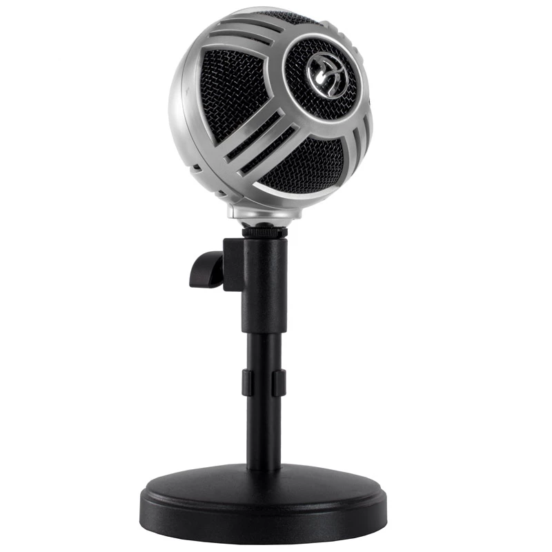 Arozzi Sfera microfono da tavolo, USB - cromato