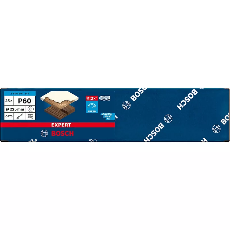 Disco da taglio abrasivo Bosch 225 mm EXC470 P 60 Z con fori, confezione da 25