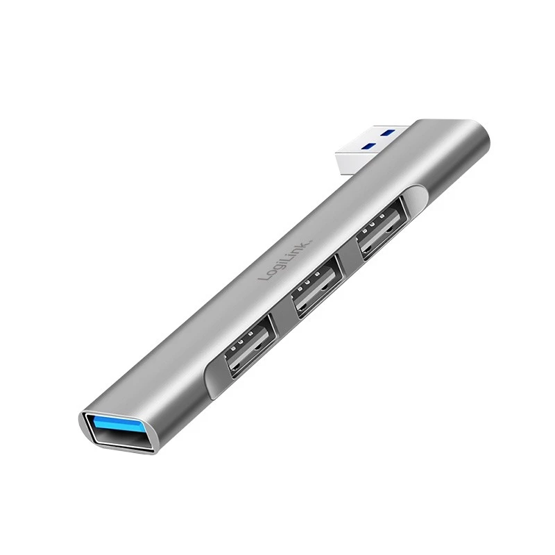 LogiLink Hub USB 3.2 Gen1 4 porte USB-A 1x USB3.0 AF 3x USB2.0 AF UA0436