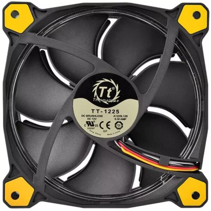 Thermaltake Riing 14 LED Ventola per case 140mm nero/giallo