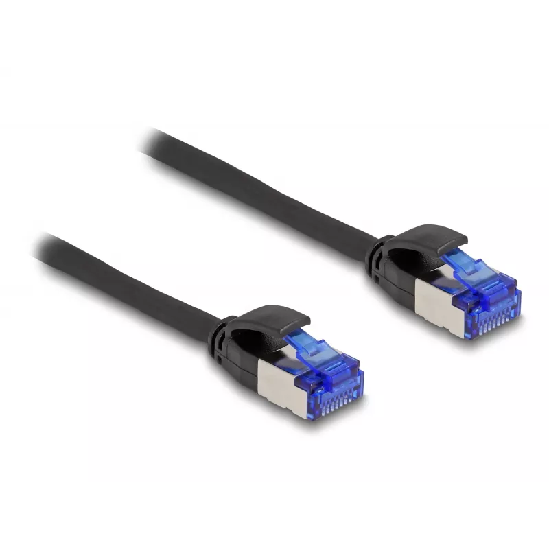 Cavo di rete DeLOCK RJ45 Cat.6A S/FTP sottile 1m nero