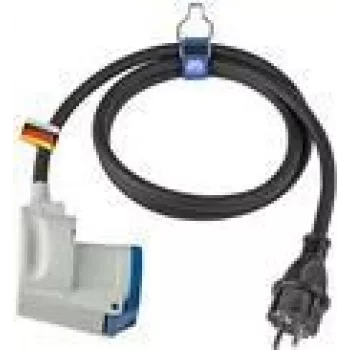 Cavo adattatore di alimentazione AS Schwabe 61483 spina Schuko a connettore femmina angolare CEE 230V 16A