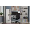 Set scrivania + libreria Cosmo, bianco