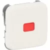 busch jaeger BJ Reflex SI copertura interruttore a bilanciere calotta rossa bianco alpino modello 2509-214