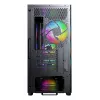 Case PC Micro Tower Montech X5M (B) – Micro-ATX/Mini-ITX, 3x120mm anteriore, 1x120mm posteriore, supporta alimentatori ATX, 2x3,5
