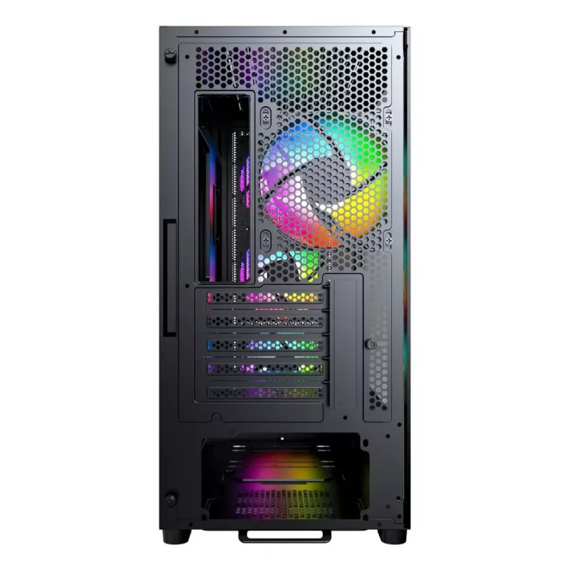 Case PC Micro Tower Montech X5M (B) – Micro-ATX/Mini-ITX, 3x120mm anteriore, 1x120mm posteriore, supporta alimentatori ATX, 2x3,5
